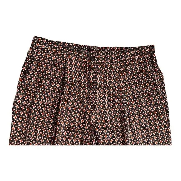 Tory Burch Women's Size 4 Elastic Waist Silk Summer Pants Floral Multicolor - Picture 2 of 15